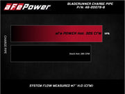 aFe 08-10 Ford Trucks V8-6.4L (td) BladeRunner 3 IN Aluminum Hot Charge Pipe - Black aFe Intercoolers