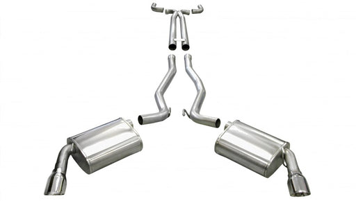 Corsa 2010-2013 Chevrolet Camaro Convertible SS 6.2L V8 Manual Polished Sport Cat-Back + XO Exhaust CORSA Performance Catback