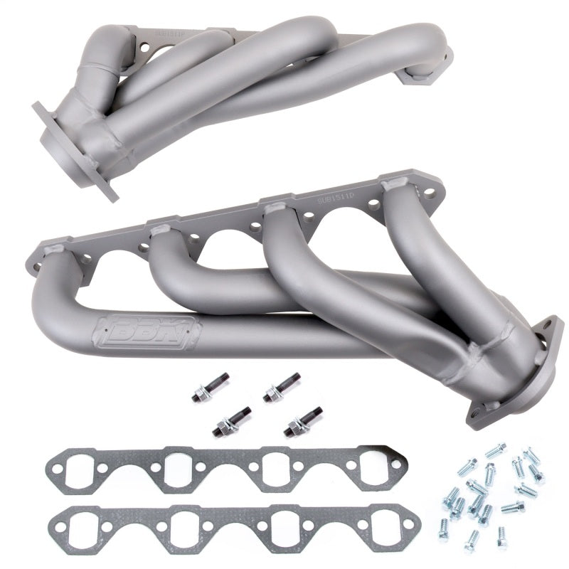 BBK 79-93 Mustang 351 Swap Shorty Unequal Length Exhaust Headers - 1-5/8 Titanium Ceramic BBK Headers & Manifolds