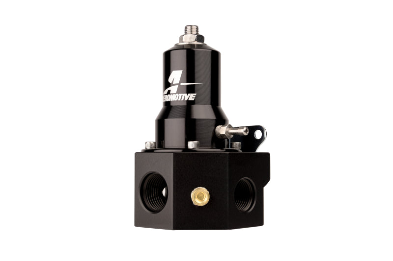 Aeromotive Adjustable Fuel Pressure Regulator 30-120PSI .313 Valve -3x -8 / 1x -10 Inlet -10 Return Aeromotive Fuel Pressure Regulators