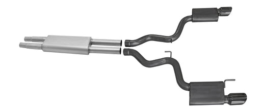 Gibson 15-17 Ford Mustang V6 3.7L 3in Cat-Back Dual Exhaust - Black Elite (Ceramic) Gibson Catback