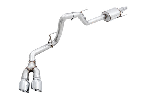 AWE Tuning 2015+ Ford F-150 0FG Single Exit Performance Exhaust System w/4.5in Chrome Silver Tips AWE Tuning Catback