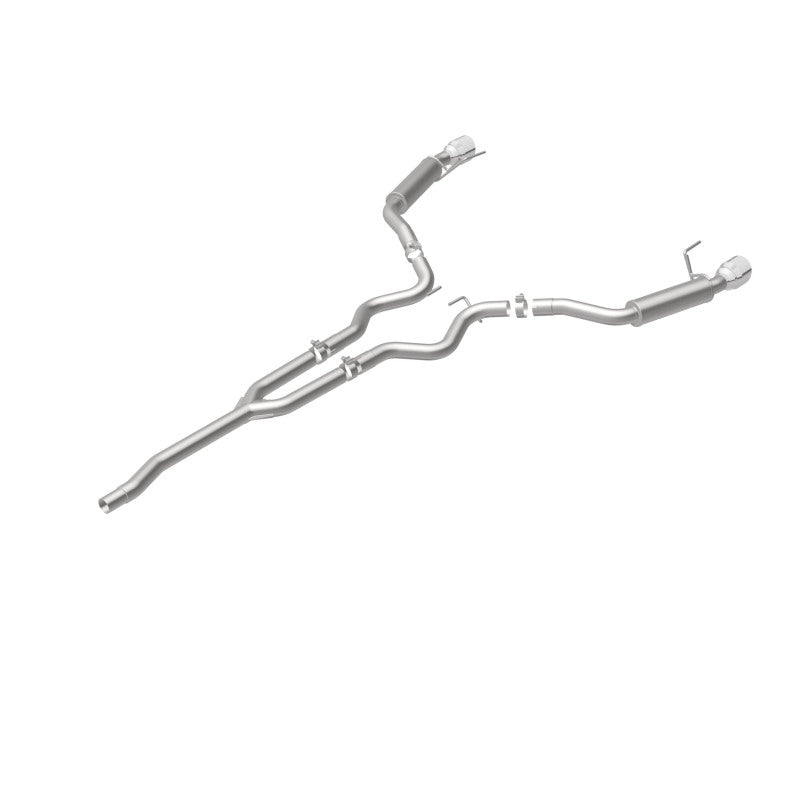 MagnaFlow Cat-Back 15-16 Ford Mustang 2.3L L4 Competition SS 3in Dual Split Rear 4.5in Black Tips Magnaflow Catback