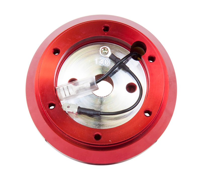 NRG Short Hub Adapter S13 Nissan 240 - Red NRG Steering Wheel Hubs