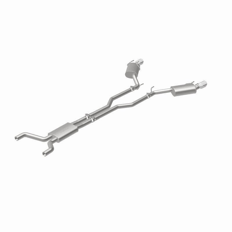 MagnaFlow Cat-Back Stainless Dual Split Rear Exit 4in Polished Tips 11-15 Chevy Camaro 3.6L V6 Magnaflow Catback