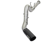aFe ATLAS 5in DPF-Back Alum Steel Exhaust System w/Black Tip 2017 Ford Diesel Trucks V8-6.7L (td) aFe DPF Back