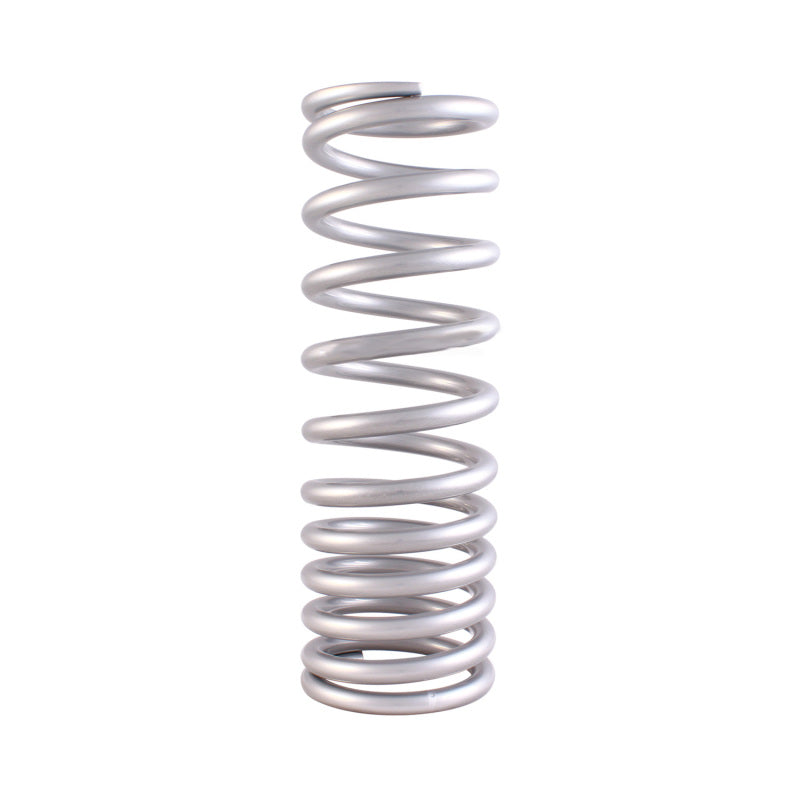QA1 2-1/2in ID Variable Rate High Travel Spring - 10in Length x 140/250lbs/in - Silver Powder Coated QA1 Coilover Springs