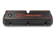 Ford Racing Logo Die-Cast Black Valve Covers Ford Racing Valve Covers