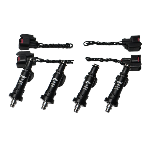 DeatschWerks 91-01 Acura Integra / 92-00 Honda Civic OBD I and II B/D/H Series 650cc Injectors DeatschWerks Fuel Injector Sets - 4Cyl