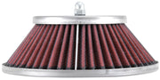K&N Custom Racing Assembly - Round Tapered - Red 1.375in Neck Flange - 2.25in Over Height K&N Engineering Carburetor Air Cleaners