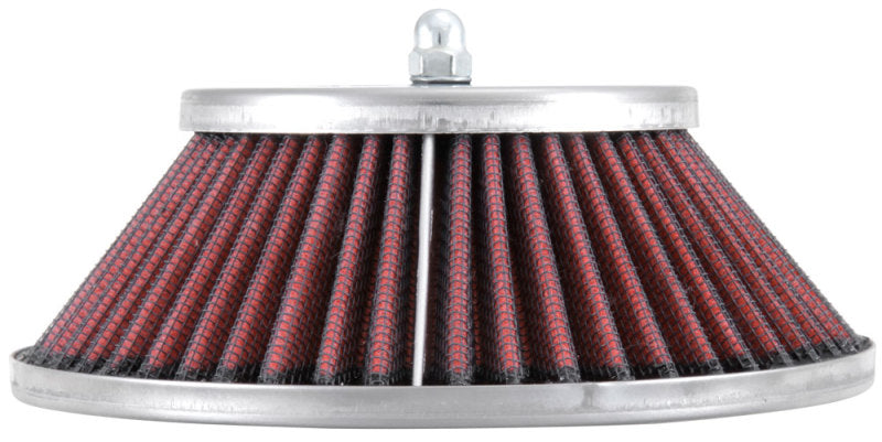 K&N Custom Racing Assembly - Round Tapered - Red 1.375in Neck Flange - 2.25in Over Height K&N Engineering Carburetor Air Cleaners
