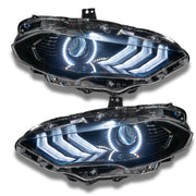 Oracle 18-21 Ford Mustang Dynamic DRL w/ Halo Kit & Sequential Turn Signal - ColorSHIFT ORACLE Lighting Headlights