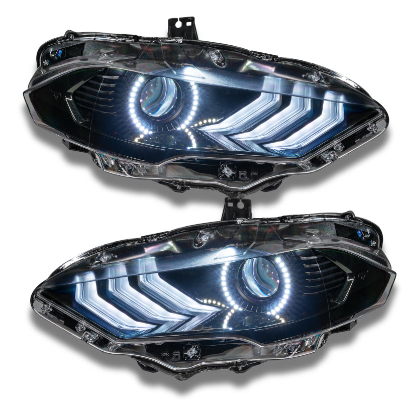 Oracle 18-21 Ford Mustang Dynamic DRL w/ Halo Kit & Sequential Turn Signal - ColorSHIFT ORACLE Lighting Headlights