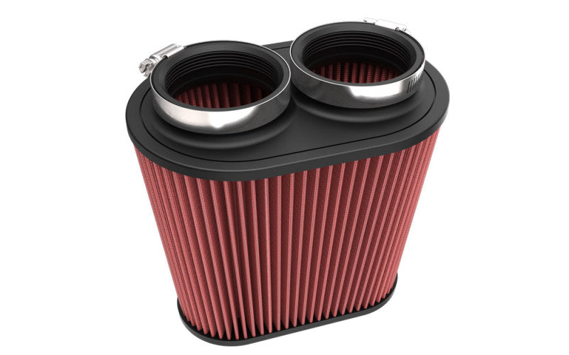 K&N Universal Clamp-On Air Filter 3in Dual Flange 9in x 6in Base 7.5in x 3.688in Top 7.5in Height K&N Engineering Air Filters - Universal Fit