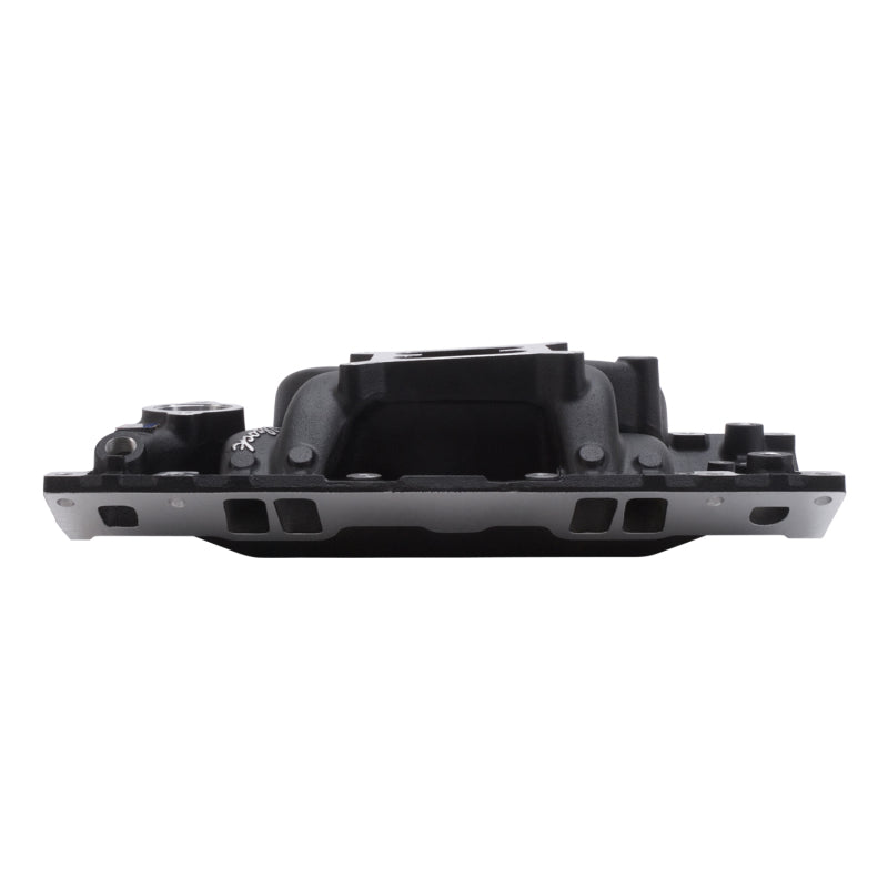Edelbrock Performer RPM Air Gap Vortec Black Edelbrock Intake Manifolds