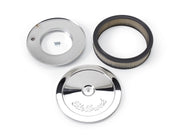 Edelbrock Air Cleaner Pro-Flo Series Round Steel Top Paper Element 10In Dia X 3 5In Chrome Edelbrock Air Filters - Universal Fit