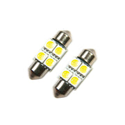 Oracle 33MM 4 LED 3-Chip Festoon Bulbs (Pair) - Cool White ORACLE Lighting Bulbs