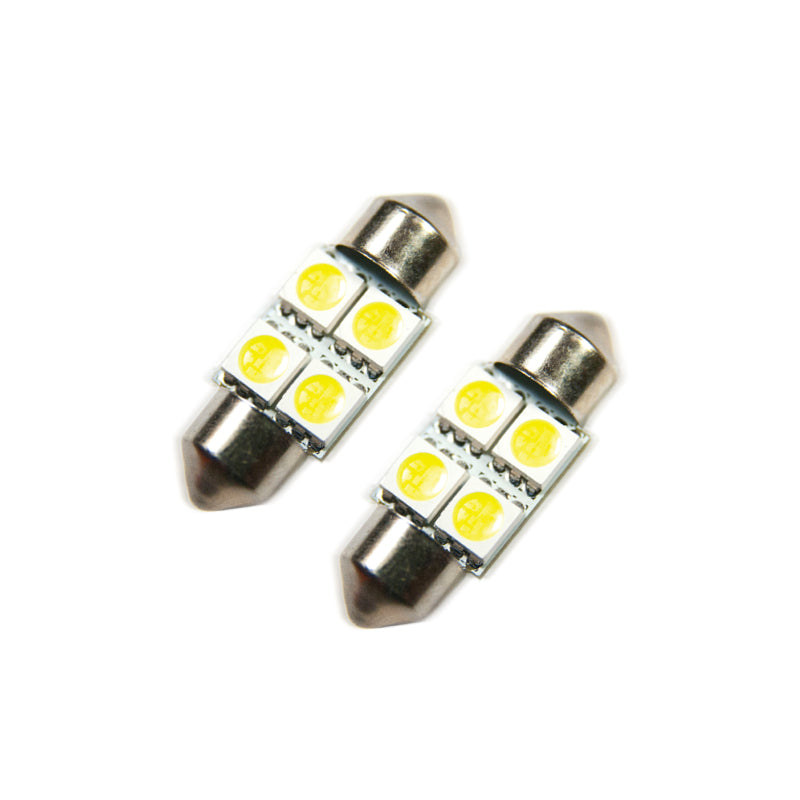 Oracle 33MM 4 LED 3-Chip Festoon Bulbs (Pair) - Cool White ORACLE Lighting Bulbs