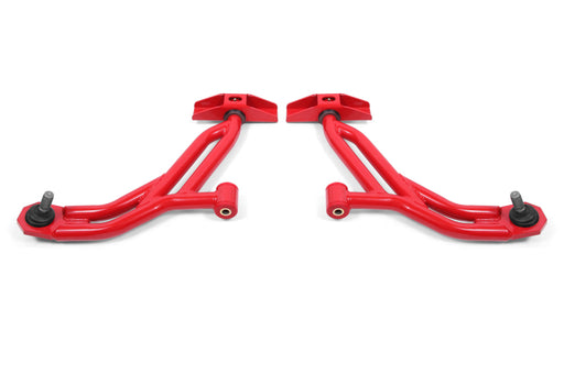 BMR 10-14 Ford Mustang / Shelby GT500 Non-Adj. Lower A-Arms (Poly/Delrin) - Red BMR Suspension Control Arms