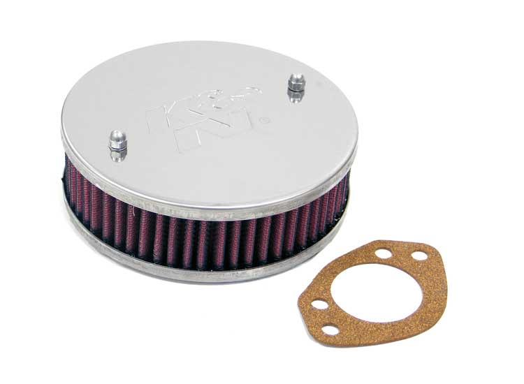 K&N Bolt-On Round Unit 1.625in Flf 2in H K&N Engineering Air Filters - Direct Fit