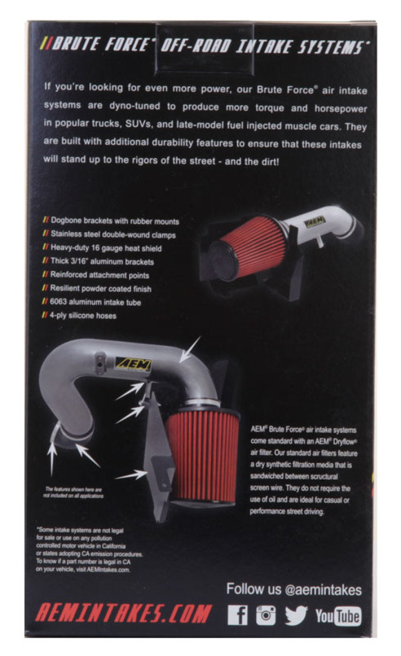 AEM 3.5 in x 9 in Dryflow Conical Air Filter AEM Induction Air Filters - Universal Fit