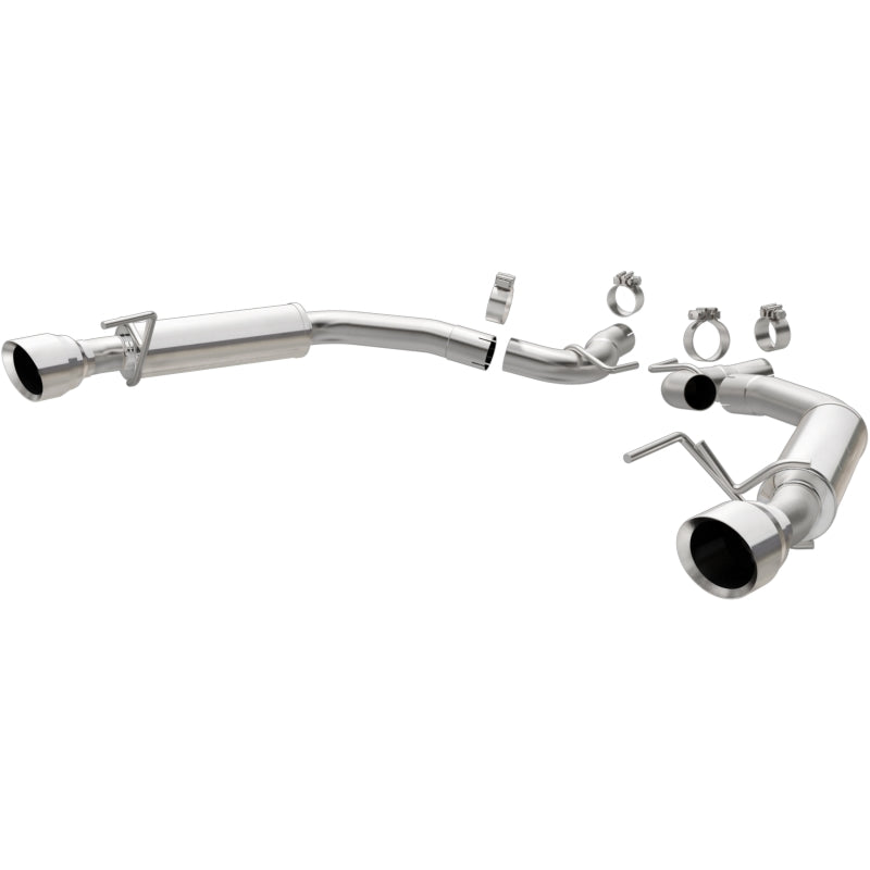 MagnaFlow Axle Back, SS, 2.5in, Competition, Dual Split Polish 4.5in Tip 2015 Ford Mustang Ecoboost