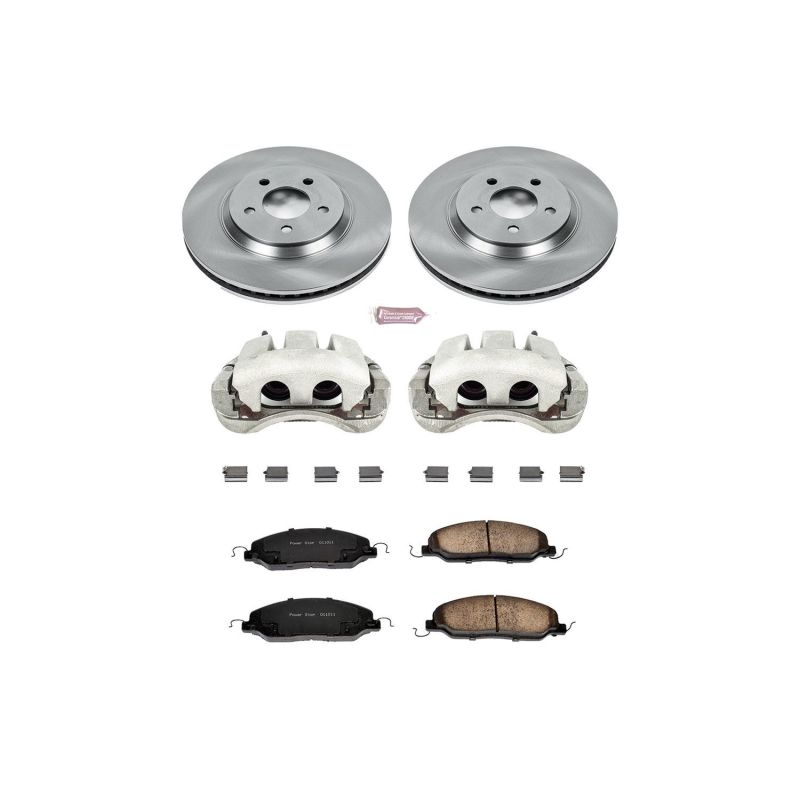 Power Stop 05-10 Ford Mustang Front Autospecialty Brake Kit w/Calipers PowerStop Brake Kits - OE