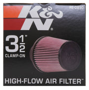 K&N Universal Rubber Filter 3 1/2inch ID FLG / 6inch Base / 4-5/8inch Top / 6inch Height K&N Engineering Air Filters - Universal Fit