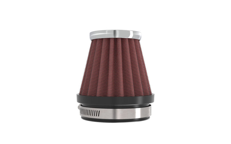 K&N Universal Chrome Filter 2.125 in Flange ID / 3in Base OD / 2in Top OD / 2.75in Height K&N Engineering Air Filters - Universal Fit