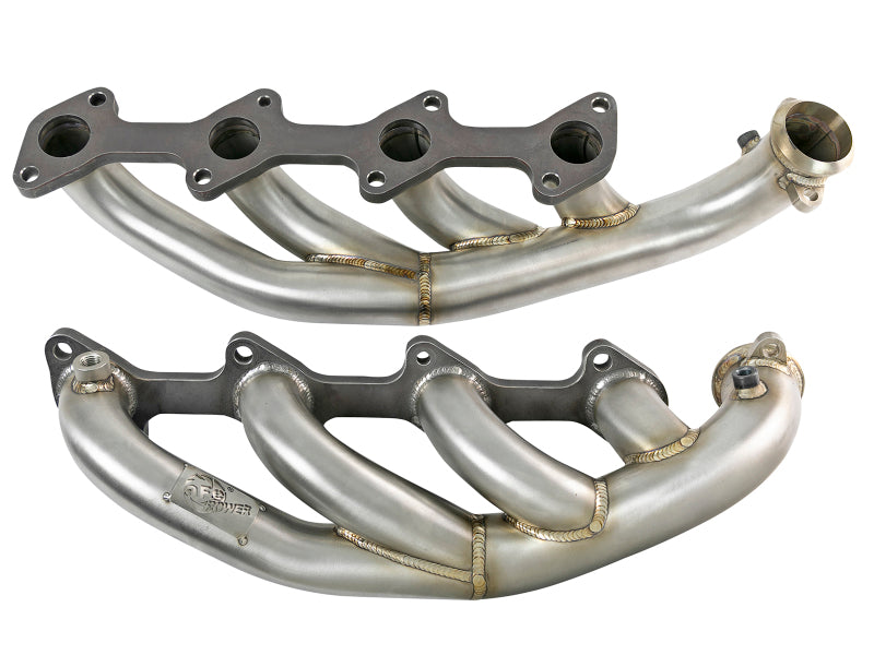 aFe Twisted Steel 1.75-2in 304 SS Headers 03-07 Ford Diesel Trucks V8-6.0L (td) aFe Headers & Manifolds
