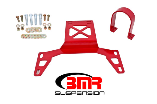 BMR 07-14 Shelby GT500 Front Driveshaft Safety Loop - Red BMR Suspension Driveshaft Loops