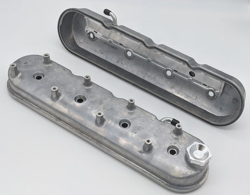 Granatelli 96-22 GM LS Tall Valve Cover w/Integral Angled Coil Mounts - Cast Finish Granatelli Motor Sports Valve Covers