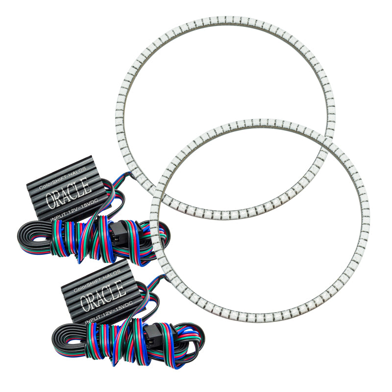 Oracle 7in Round Exterior Waterproof LED Halo Kit - ColorSHIFT w/o Controller ORACLE Lighting Fog Lights
