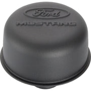 Ford Racing Black Crinkle Finish Breather Cap w/ Ford Mustang Logo Ford Racing Engine Breather Filters
