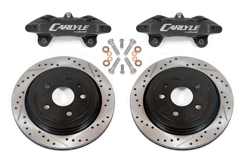 BMR 97-04 Chevrolet Corvette C5 Brake Kit For 15in Conversion Drilled & Slotted Rotors Black Caliper BMR Suspension Brake Kits - Performance D&S