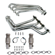 BBK 10-15 Camaro LS3 L99 Long Tube Exhaust Headers With Converters - 1-3/4 Chrome BBK Headers & Manifolds