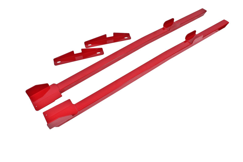 BMR 94-04 Mustang Hardtop Only Weld-On Boxed Premium Subframe Connectors - Red BMR Suspension Chassis Bracing