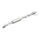 MagnaFlow Cat-Back, SS, 2.5/3in, Turn Down In Front Rear Tire 2015 Ford F150 2.7L V6T Ext Cab Magnaflow Catback