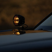 Rigid Industries 360-Series 4in Fog w/ Amber PRO Lens - White (Pair) Rigid Industries Light Bars & Cubes