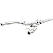 MagnaFlow Cat Back, SS, 2.5in, Competition, Dual Split Polished 4.5in Tips 2015 Ford Mustang V6 3.7L Magnaflow Catback