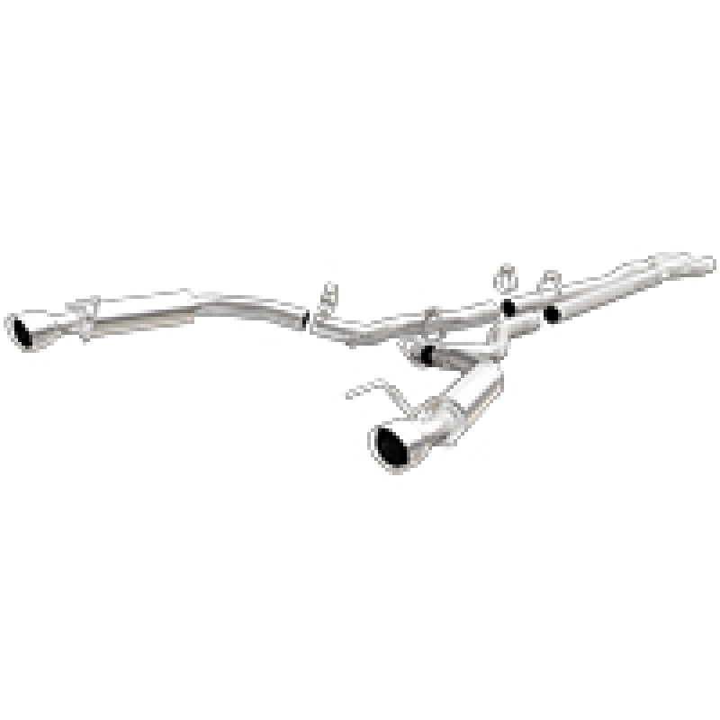 MagnaFlow Cat Back, SS, 2.5in, Competition, Dual Split Polished 4.5in Tips 2015 Ford Mustang V6 3.7L Magnaflow Catback