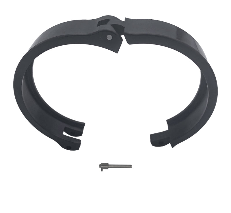 Granatelli 3.0in Dual Seal Clamshell Clamp - Aluminum Black Granatelli Motor Sports Clamps