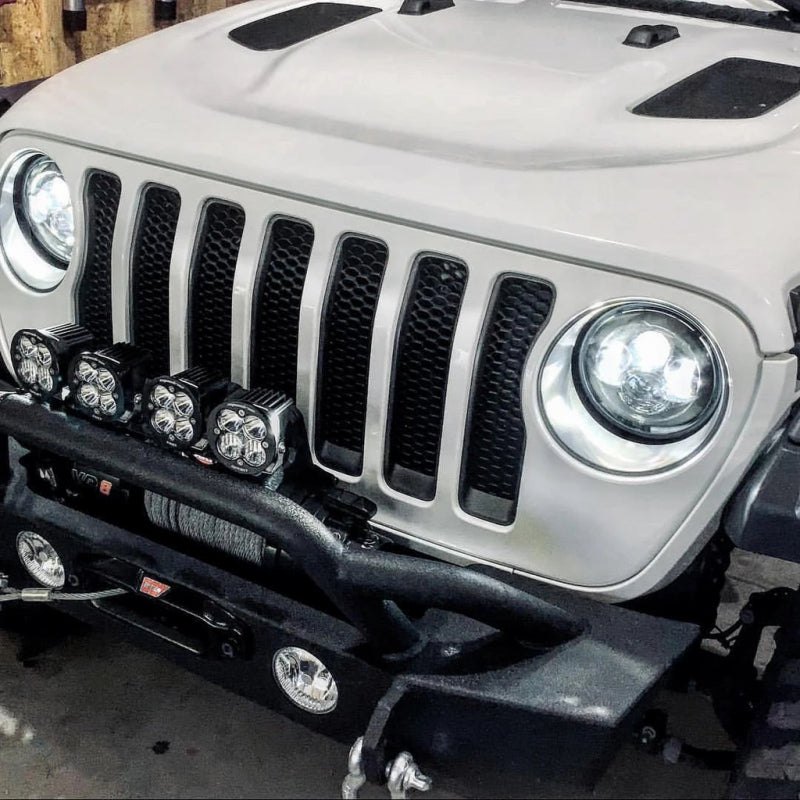 Oracle 7in High Powered LED Headlights - Black Bezel - ColorSHIFT - BC1 ORACLE Lighting Headlights