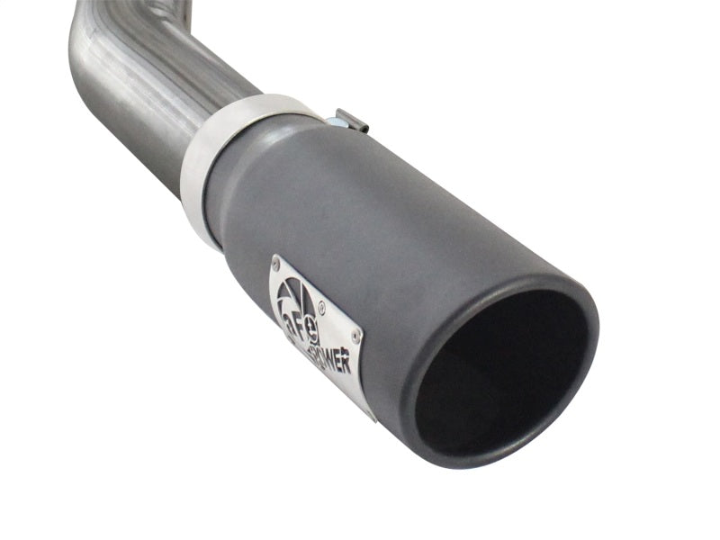 aFe MACHForce XP Exhausts Cat-Back SS 409 EXH Wrinkle Black CB Ford F-150 11-12 V6-3.5L (tt) aFe Catback