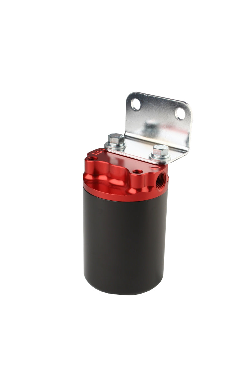 Aeromotive Canister Fuel Filter - 3/8 NPT/100-Micron (Red Housing w/Black Sleeve) Aeromotive Fuel Filters