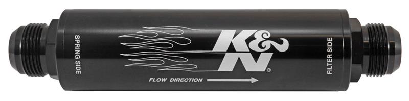 K&N 2in OD x 9in L 16AN 74 Micron In-Line Fuel/Oil Filter K&N Engineering Fuel Filters