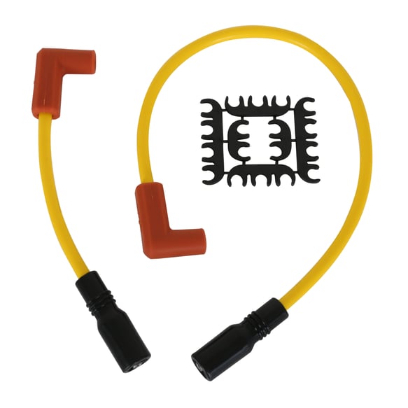 Custom Wire Set - 2000-2017 Softail - w/ carb or FI - 8MM - Yellow 171100-Y ACCEL Autoparts