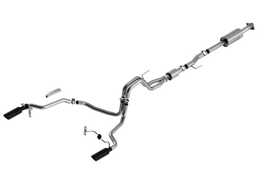 Borla F-150 2021 5.0L 4dr CC SB EC STB Lariat/KR/Pltnm/LTD 3/2.25 SRE Cat-Back S-Type Black CHR Tips Borla Catback