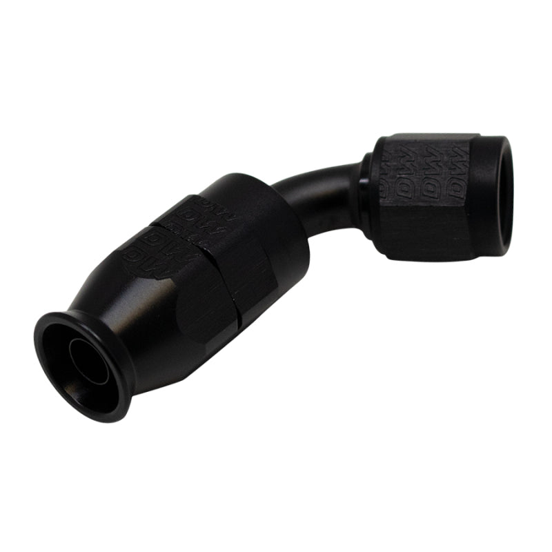 DeatschWerks 6 AN Female Flare Swivel 60-Degree Hose End PTFE - Anodized Matte Black DeatschWerks Fittings