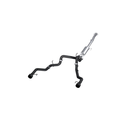 MBRP 22-23 Ford F150 T304 5in OD Black Tip Dual Rear Exit 3in Black Coated Cat Back Exhaust MBRP Catback